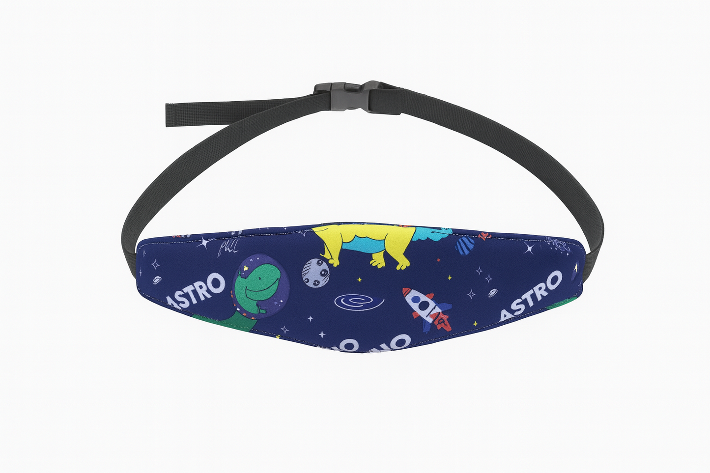 Fanny pack with space-themed design and 'Astro' branding on a white background