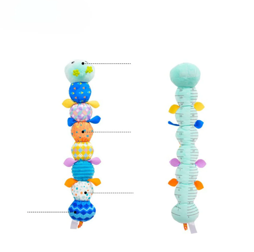 MelodyCater Sensory Musical Plush – Rattle & Soft Toy Caterpillar for Babies