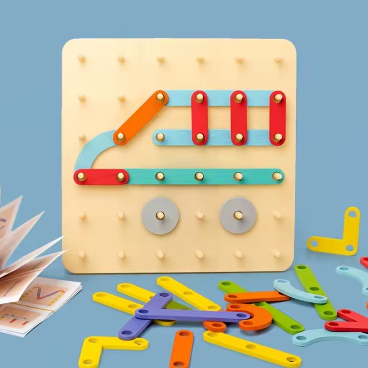 Montessori Nail Puzzle Builder