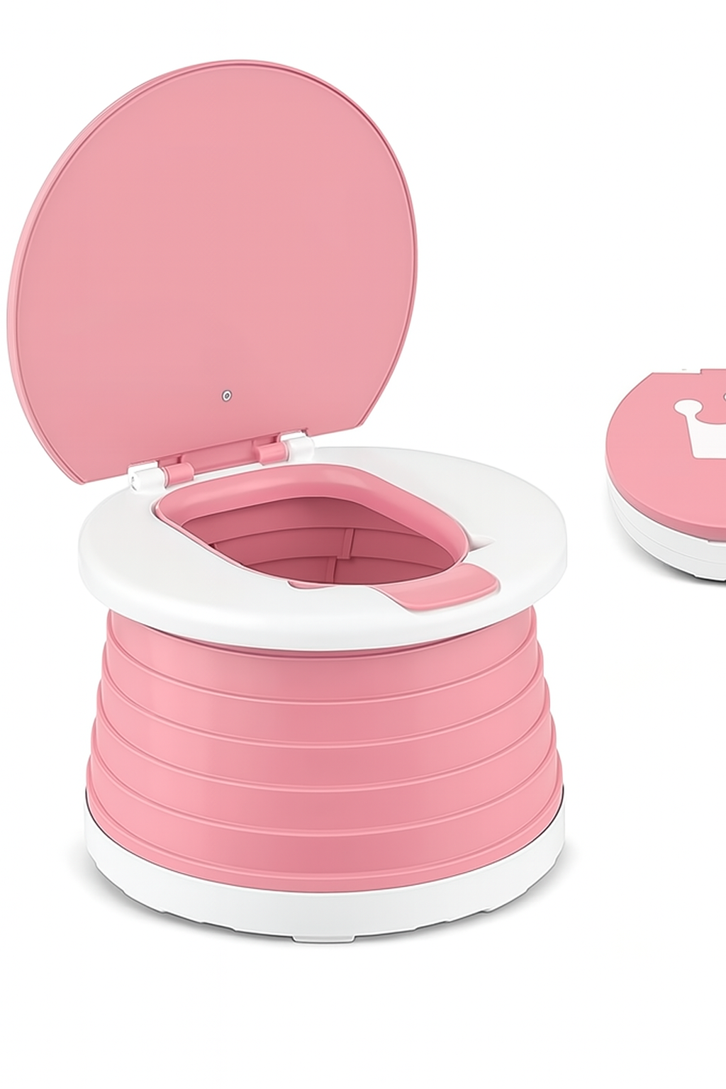 2-in-1 Foldable Travel Toilet – Hygienic & Leak-Proof