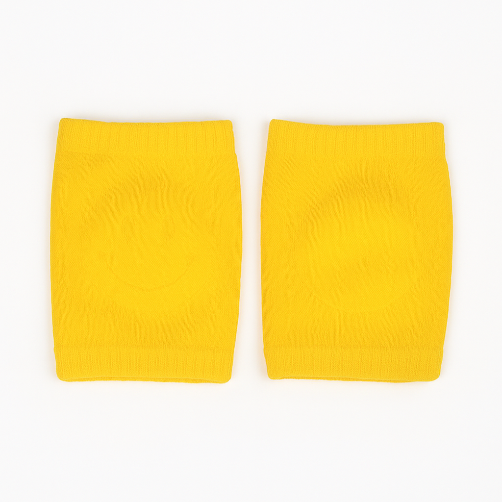 Two yellow rectangular objects on a white background