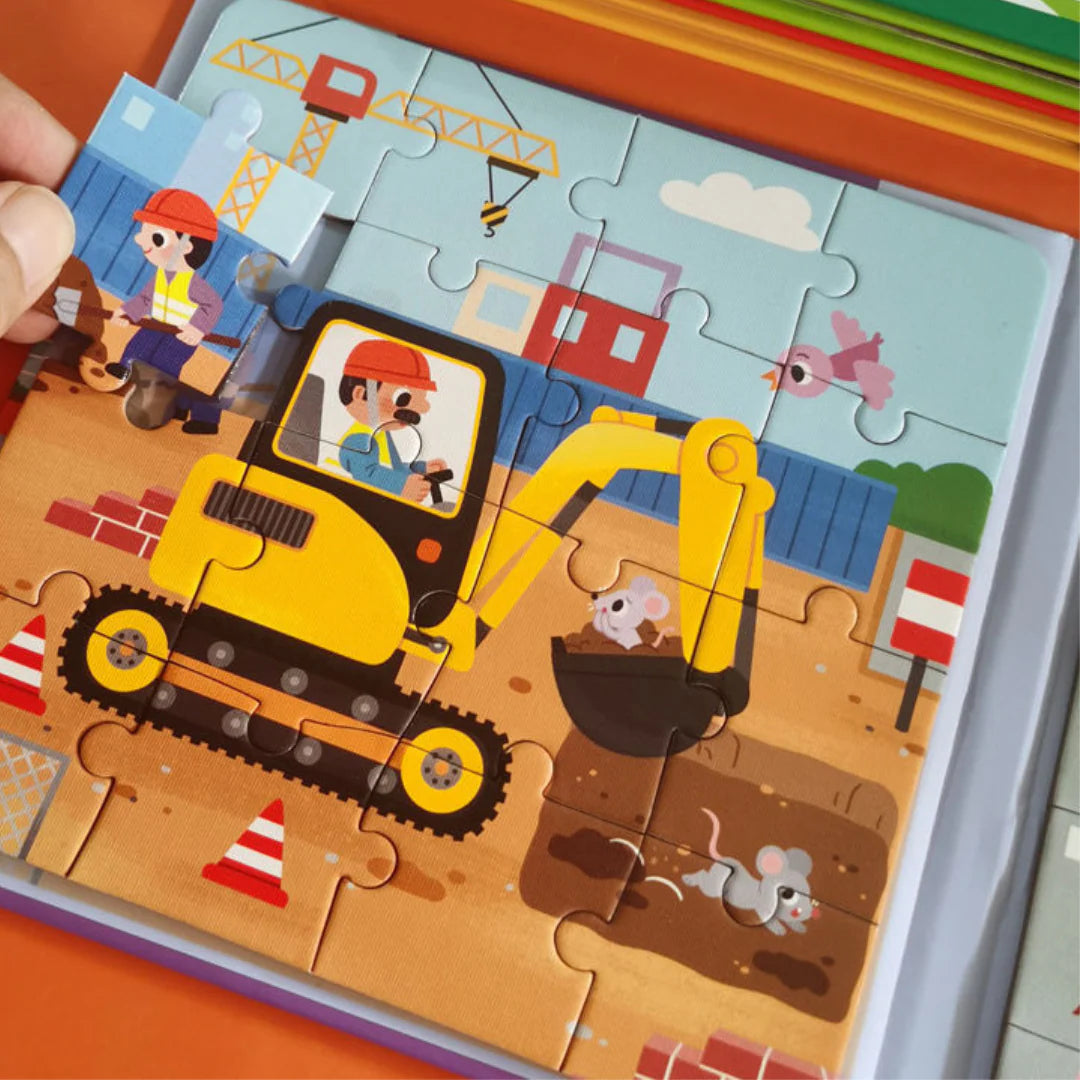 Magnetic Montessori Puzzle Book