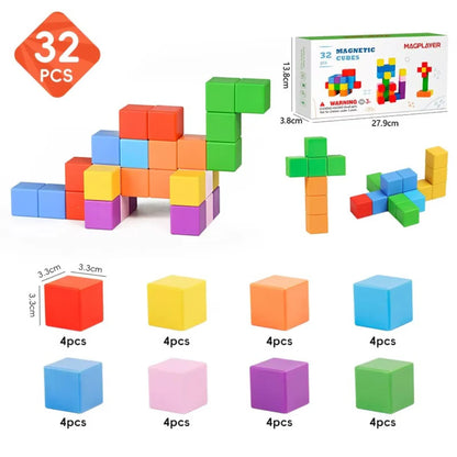 Magnetic Cube Builder Set