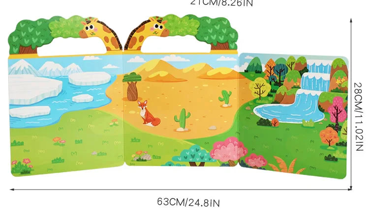 Reusable Montessori Sticker Books