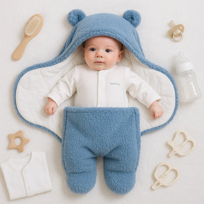 Baby Bear Blanket & Sleeping Bag Set