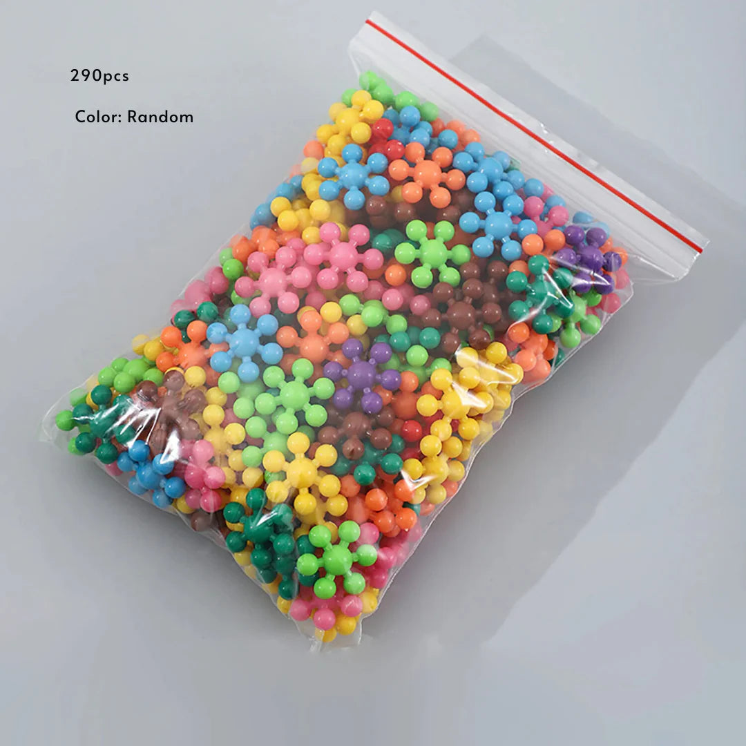 Snowflake Snap Blocks – Montessori Building Set for Kids