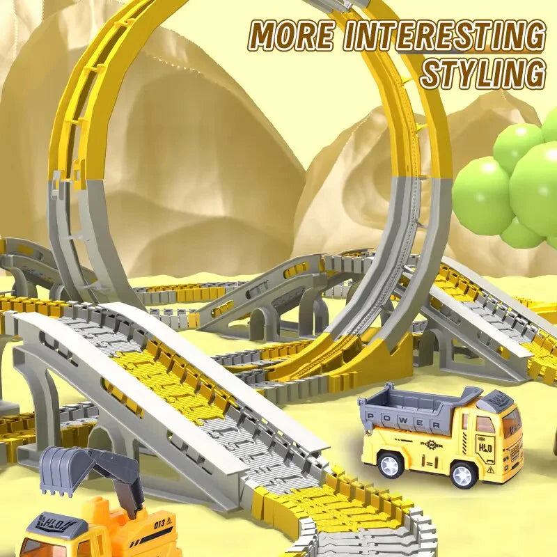 Adventure Race Track with Cars