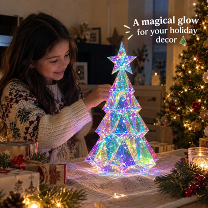 Rainbow Crystal Christmas Tree