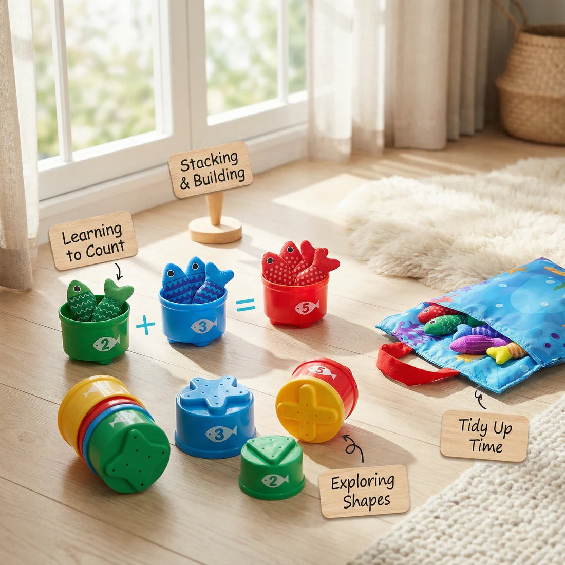Magnetic Fishing Toy for Toddlers