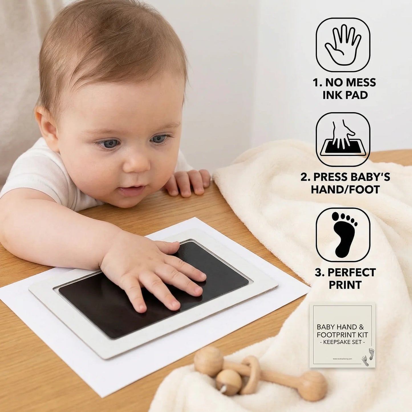 BabyPrint Keepsake Hand & Footprint Kit