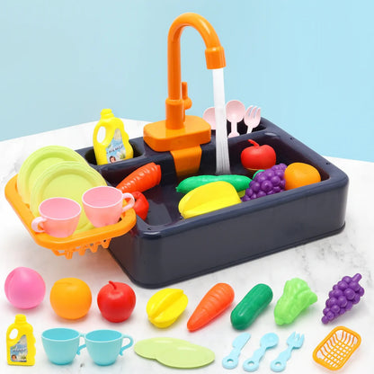 Real-Flow Toy Kitchen Sink