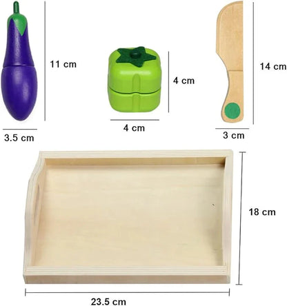 LittleChef Montessori Wooden Play Kitchen Set