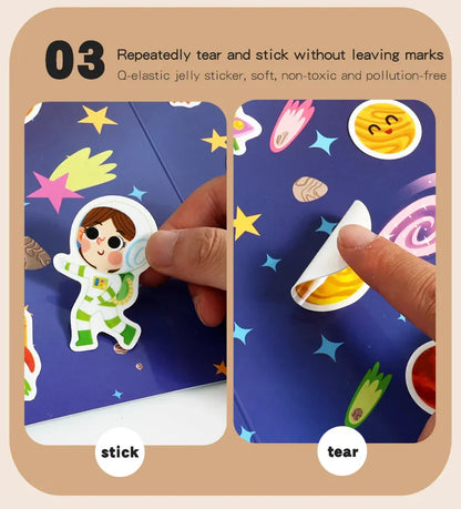 Reusable Montessori Sticker Books