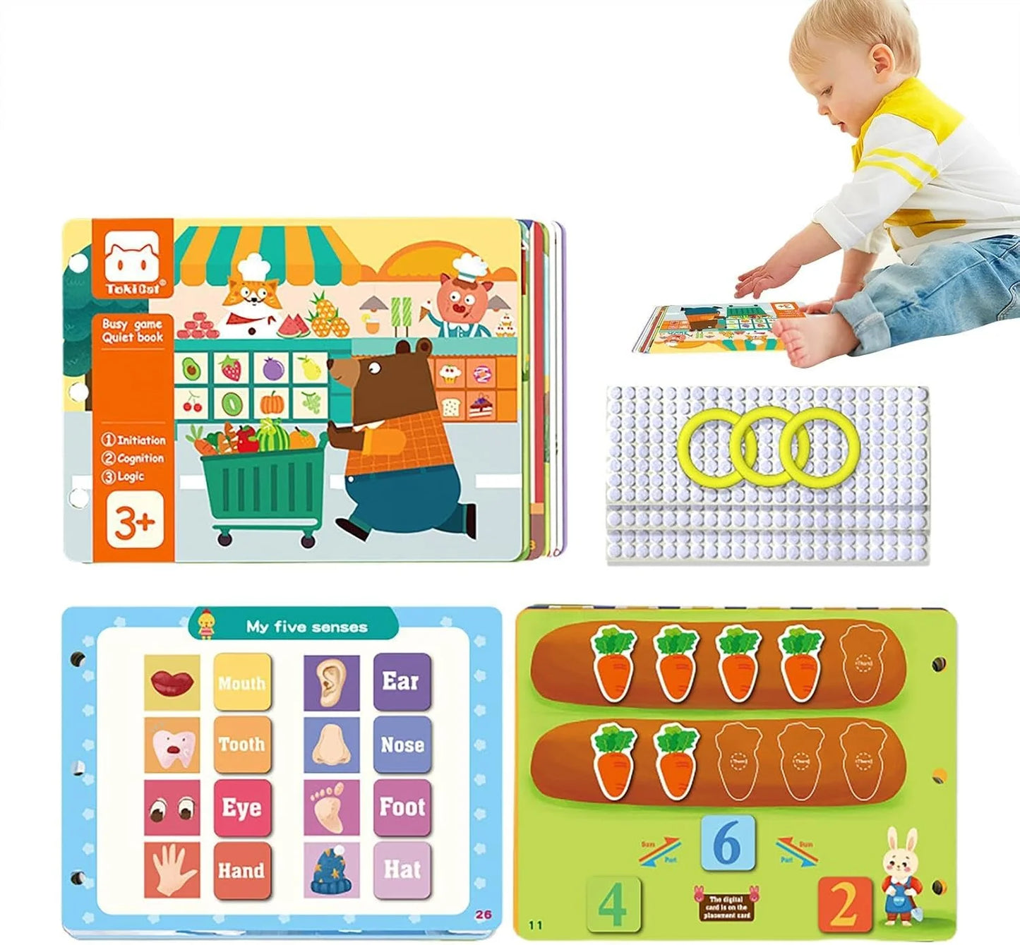 MindPlay Montessori Sensory Busy Book