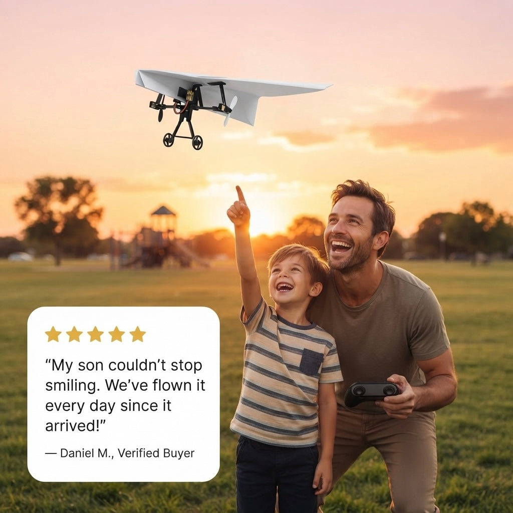 SkyGlider RC Paper Airplane