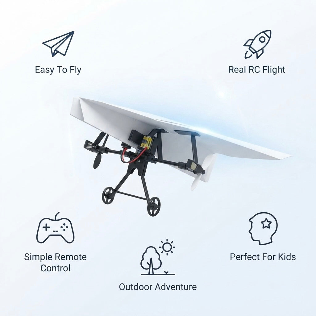 SkyGlider RC Paper Airplane