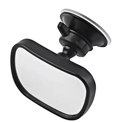 Car rearview mirror with suction cup on a white background