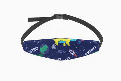 Fanny pack with space-themed design and 'Astro' branding on a white background