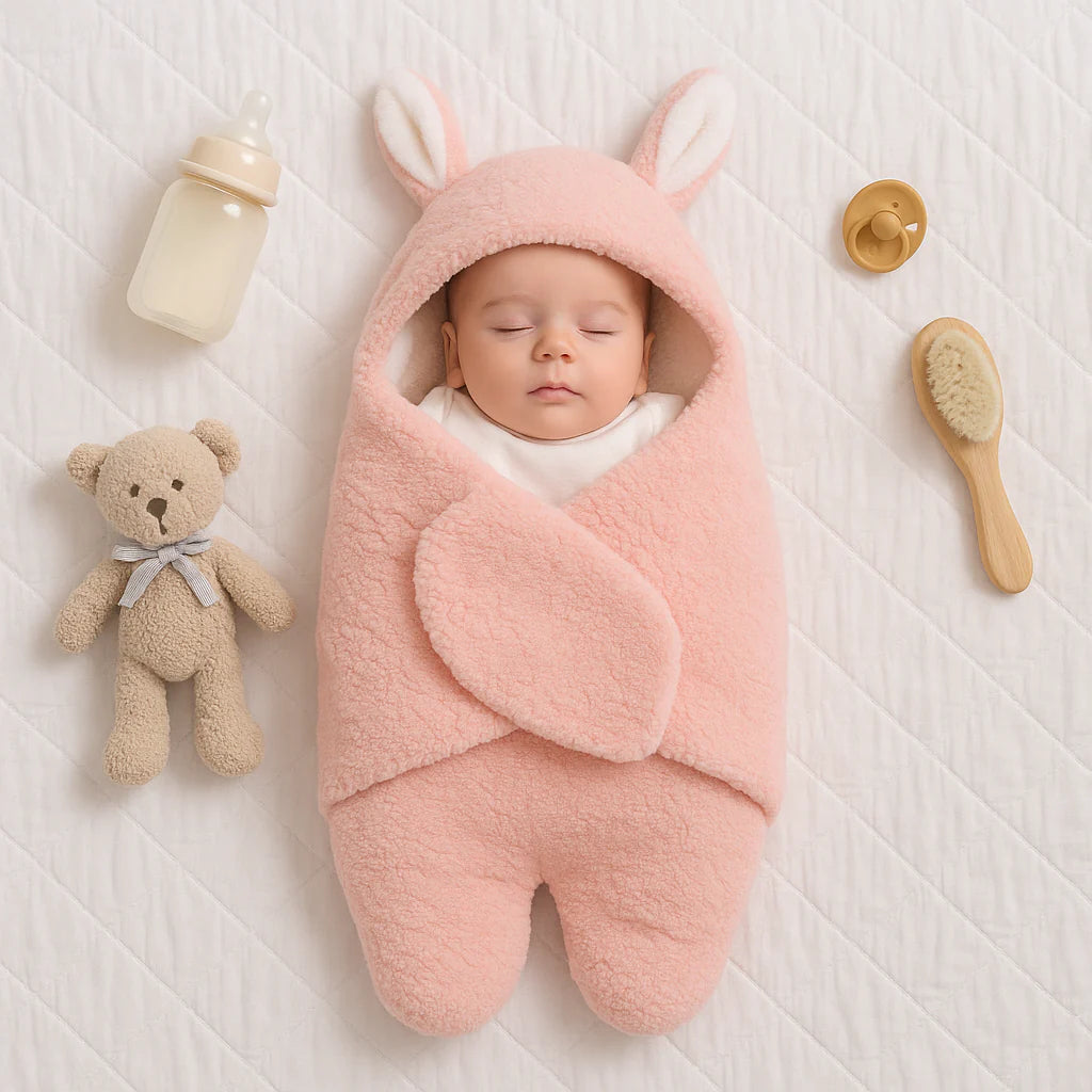 Baby Bear Blanket & Sleeping Bag Set