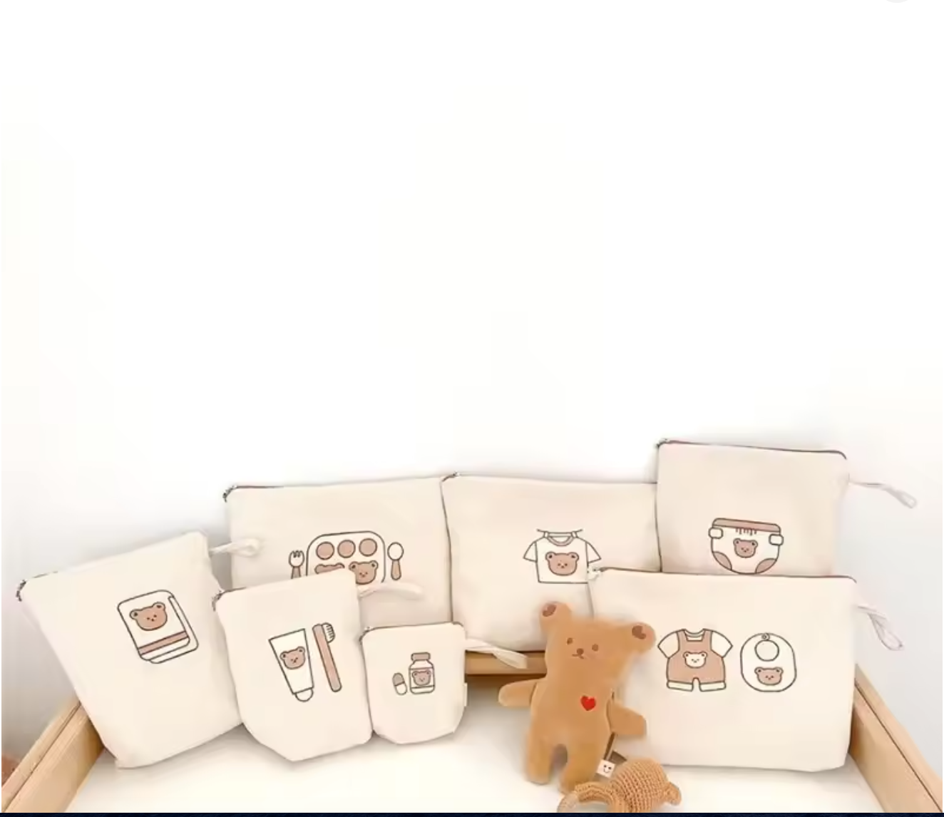 7-Piece Waterproof Baby Nappy Storage Bags