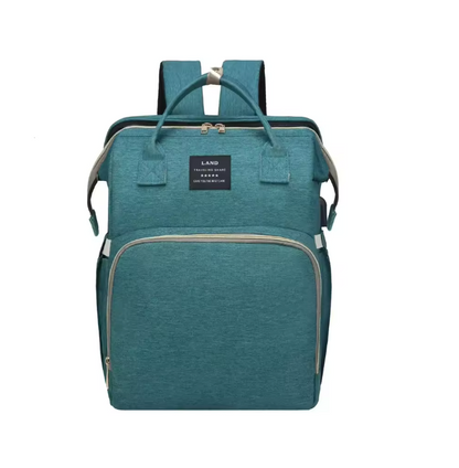 Baby Diaper Backpack with Foldable Crib