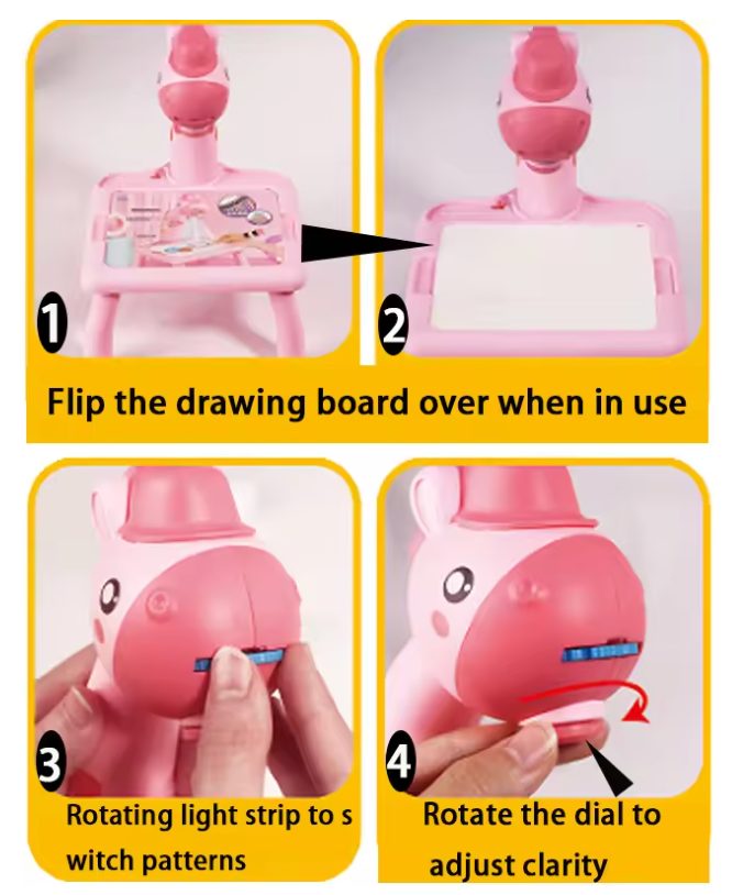 Kids LED Projector Drawing Table