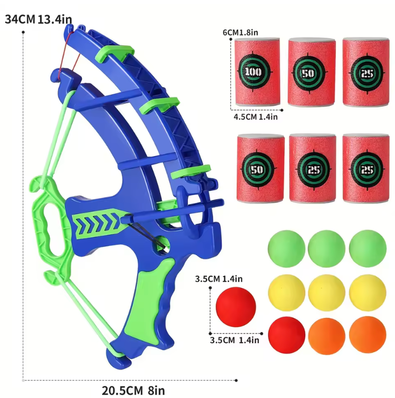 Soft Bullet Bow and Target Practice Set