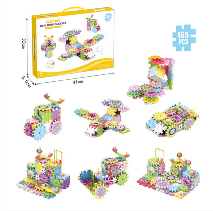 Creative GearBuilder – Rotating Montessori Building Blocks Set