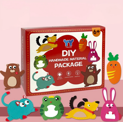 WhimsiStitch Felt Animal Sewing Kit
