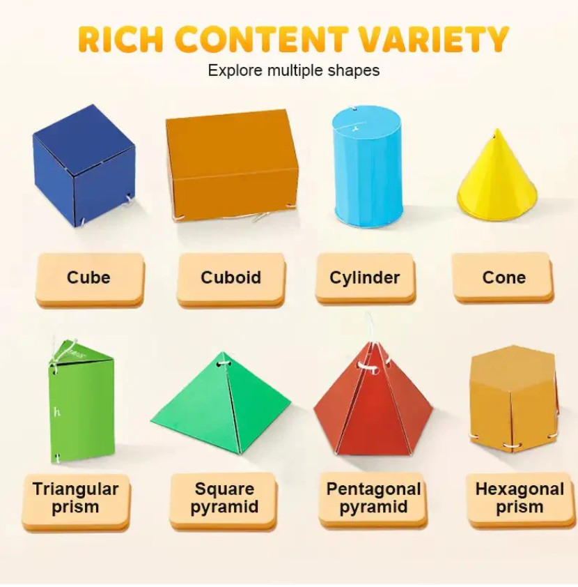 GeoMaster DIY Geometry Kit – Buildable 3D Shapes for Kids