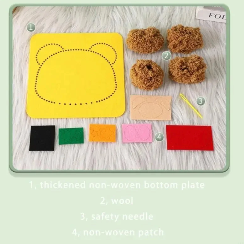 Stitch & Cuddle Embroidery Doll Kit – DIY Fabric Friend for Kids