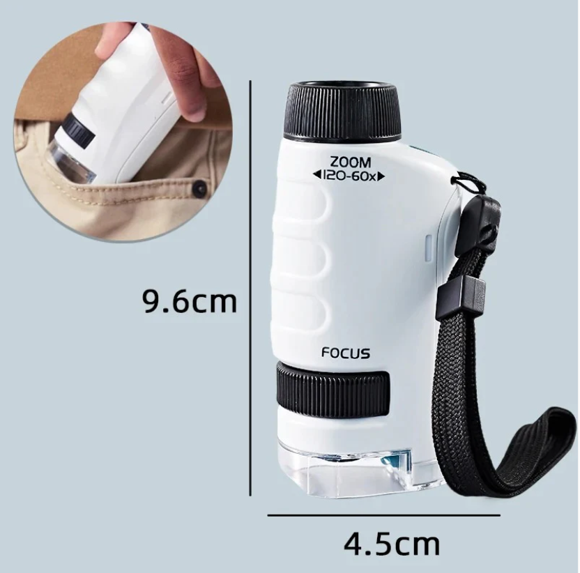 Micro curious – Pocket Kids Microscope with LED & Magnification