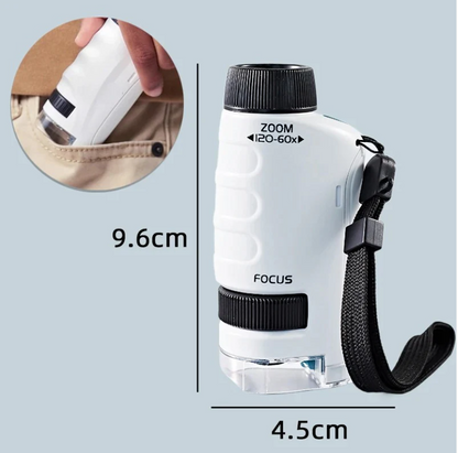 Micro curious – Pocket Kids Microscope with LED & Magnification