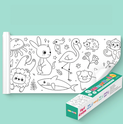 Stick & Sketch Wall Art Roll – Removable Drawing Roll for Kids