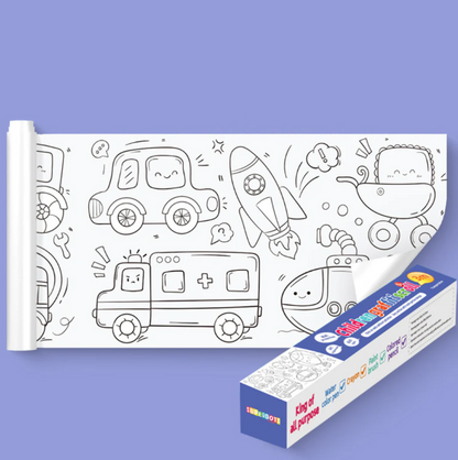 Stick & Sketch Wall Art Roll – Removable Drawing Roll for Kids