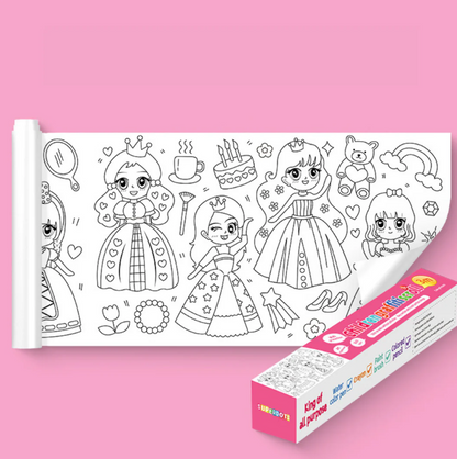 Stick & Sketch Wall Art Roll – Removable Drawing Roll for Kids