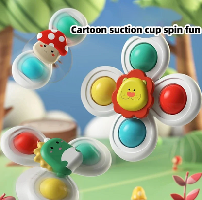 Stick-&-Spin Suction-Cup Toy Set
