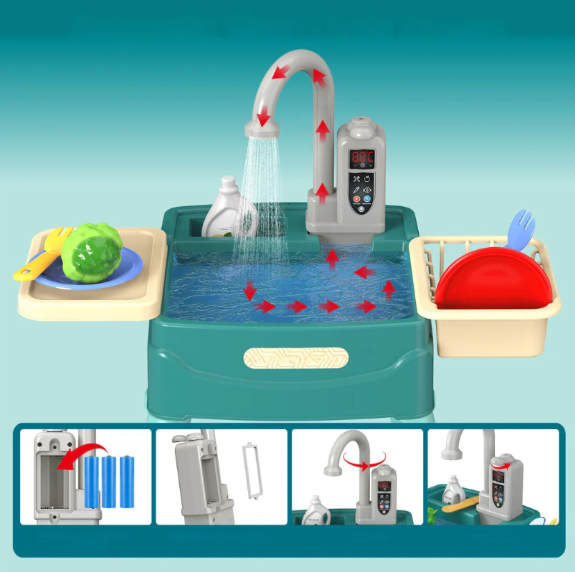 WaterWonder Kids’ Play Kitchen – Magical Tap & Realistic Role-Play Set