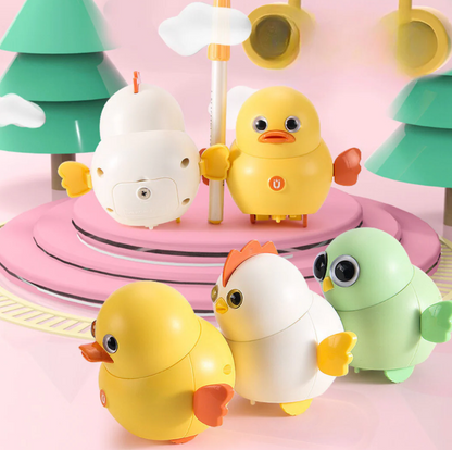 WobbleFriends Chick Family – Wobbling & Spinning Animal Toy Set