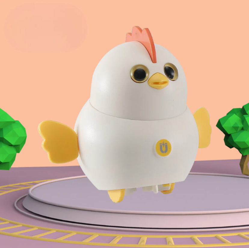 WobbleFriends Chick Family – Wobbling & Spinning Animal Toy Set