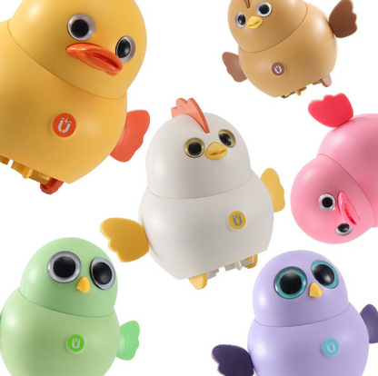 WobbleFriends Chick Family – Wobbling & Spinning Animal Toy Set