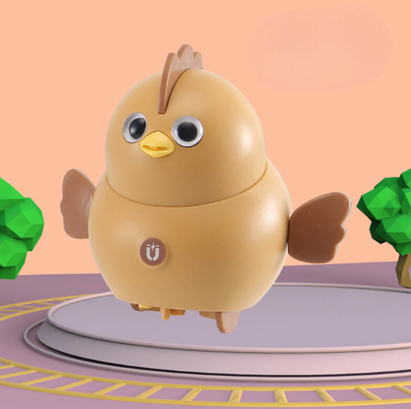 WobbleFriends Chick Family – Wobbling & Spinning Animal Toy Set