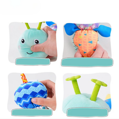 MelodyCater Sensory Musical Plush – Rattle & Soft Toy Caterpillar for Babies