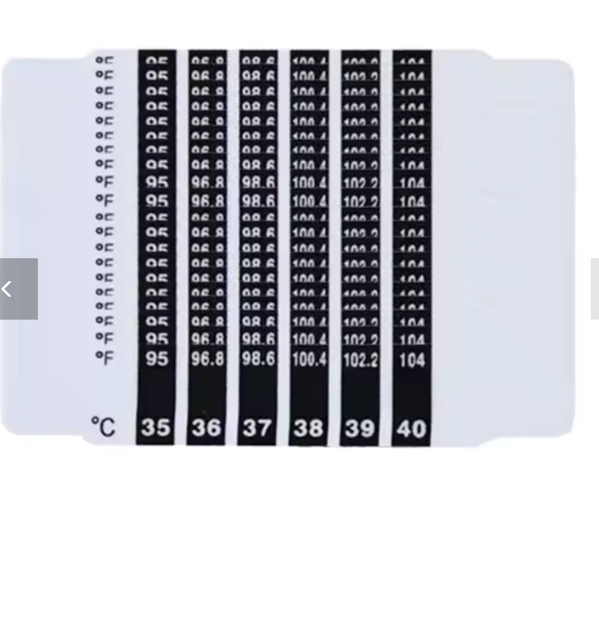 TempEase Forehead Thermo Strips