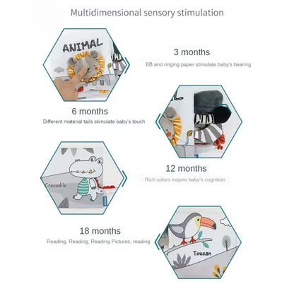 SensoryPlay Plush Learning Book