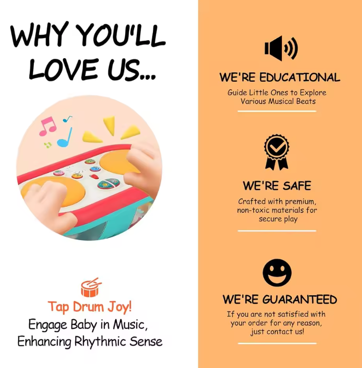 Little Pulse Baby Music Drum Set