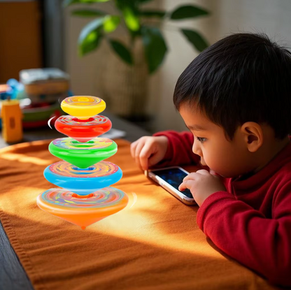 GlowSpin Luminous Spinning Top Toy