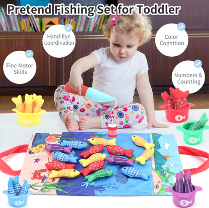 Soft Montessori Magnetic Fishing & Sorting Game