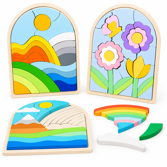 Rainbow Montessori Building Blocks