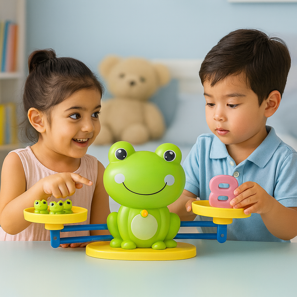 Frog Balance Math Game – Educational Balance & Counting Toy – Cuddleberry